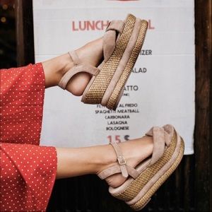 Trendy free people platform flatform sandals